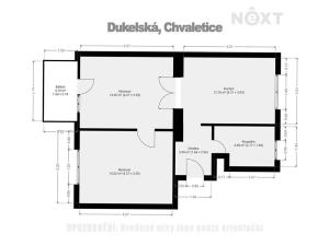 Prodej bytu 2+1, Chvaletice, Dukelská, 52 m2