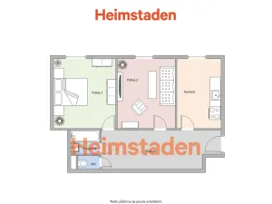 Pronájem bytu 2+1, Havířov - Město, Jana Wericha, 57 m2