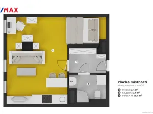 Prodej bytu 1+kk, Praha - Holešovice, Jankovcova, 33 m2