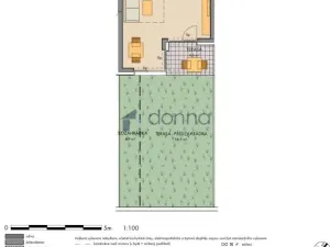 Pronájem bytu 1+kk, Praha, U Sluncové, 38 m2