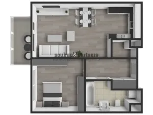 Pronájem bytu 2+kk, Praha - Prosek, Čakovická, 54 m2