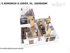 Pronájem bytu 2+1, Šumperk, Zahradní, 51 m2