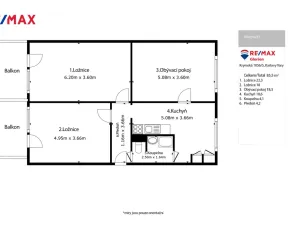 Prodej bytu 3+1, Karlovy Vary - Drahovice, Vítězná, 86 m2