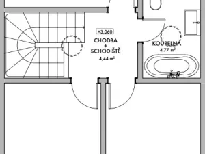 Pronájem rodinného domu, Mukařov - Srbín, Na Kopci, 103 m2