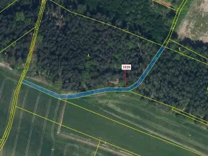 Dražba pozemku, Olešnice, 1135 m2