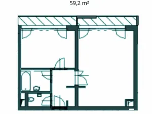 Prodej bytu 2+kk, Praha - Vinohrady, Korunní, 59 m2