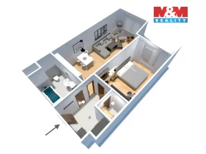 Prodej bytu 2+kk, Praha - Dolní Měcholupy, Honzíkova, 54 m2