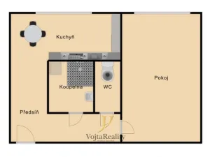 Pronájem bytu 1+1, Přerov, Trávník, 40 m2