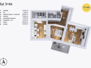 Prodej bytu 3+kk, Opava, Slezská, 82 m2