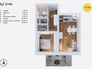 Prodej bytu 2+kk, Opava, Slezská, 51 m2