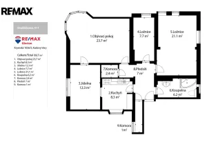 Prodej bytu 4+1, Karlovy Vary, Ondříčkova, 87 m2