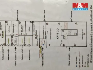 Pronájem bytu 2+1, Litoměřice - Předměstí, Jiřího z Poděbrad, 59 m2