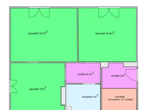 Pronájem kanceláře, Ostrava - Muglinov, Bohumínská, 130 m2