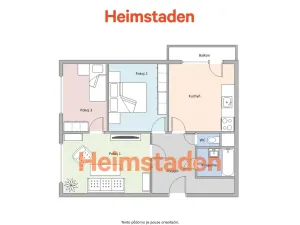 Pronájem bytu 3+1, Ostrava - Výškovice, Výškovická, 67 m2