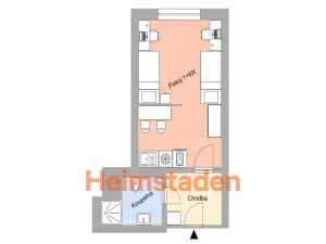Pronájem bytu 1+kk, Plzeň - Jižní Předměstí, Magisterská, 28 m2