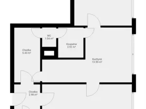 Prodej bytu 2+1, Praha - Záběhlice, Narcisová, 60 m2