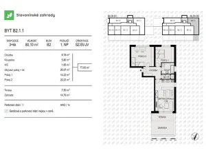 Prodej bytu 3+kk, Olomouc - Povel, Loudova, 80 m2