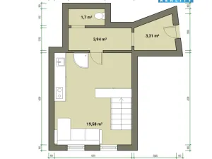 Pronájem bytu 1+kk, Mariánské Lázně, Hlavní třída, 20 m2