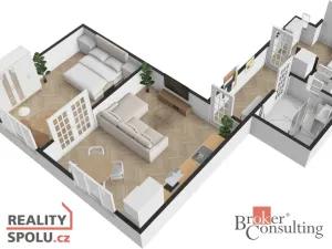 Prodej bytu 2+kk, Praha, Čáslavská, 65 m2