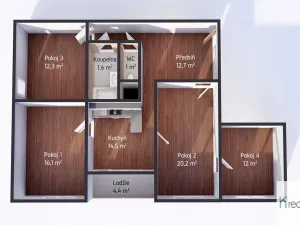 Prodej bytu 4+1, Karlovy Vary - Rybáře, U Koupaliště, 94 m2