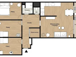 Prodej bytu 4+kk, Praha - Petrovice, Morseova, 96 m2