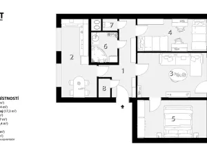 Prodej bytu 3+1, Praha - Libeň, Matějkova, 77 m2