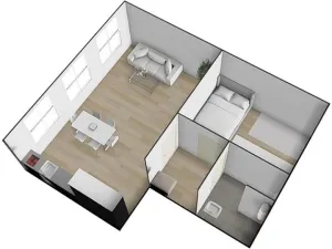 Pronájem bytu 2+kk, Rostěnice-Zvonovice - Rostěnice, 53 m2