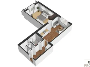 Pronájem bytu 2+kk, Praha - Vysočany, Prouzova, 50 m2