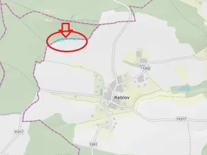Prodej lesa, Keblov, 3400 m2