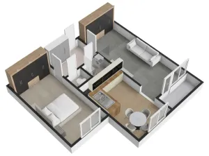 Pronájem bytu 2+1, Praha - Černý Most, Cíglerova, 60 m2