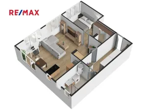 Pronájem bytu 2+kk, Klatovy, K Letišti, 58 m2