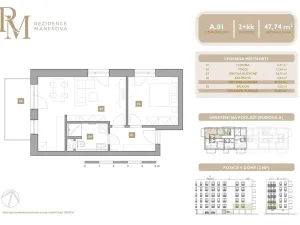 Prodej bytu 2+kk, Lipník nad Bečvou, Mánesova, 47 m2