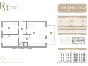 Prodej bytu 3+kk, Lipník nad Bečvou, Mánesova, 64 m2