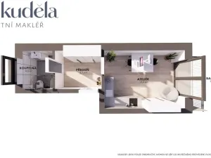 Pronájem bytu 1+kk, Brno, Líšeňská, 29 m2