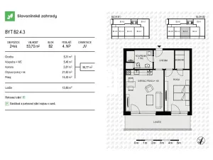 Prodej bytu 2+kk, Olomouc, Loudova, 54 m2