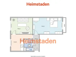 Pronájem bytu 2+1, Karviná - Nové Město, Cihelní, 53 m2