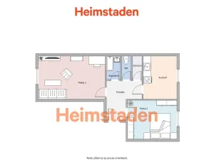Pronájem bytu 2+1, Ostrava - Moravská Ostrava, Zborovská, 57 m2