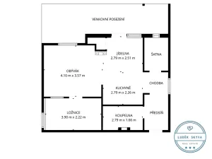 Prodej bytu 2+kk, Popovice, 56 m2