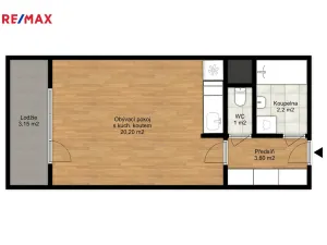 Pronájem bytu 1+kk, Ostrava - Zábřeh, Čujkovova, 30 m2