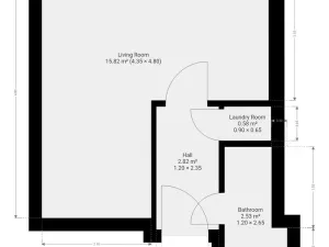 Pronájem bytu 1+kk, Praha - Uhříněves, Salačova, 24 m2