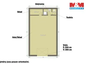 Pronájem skladu, Toužim, Plzeňská, 89 m2