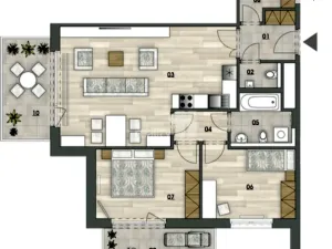 Pronájem bytu 3+kk, Praha - Vysočany, Ivana Hlinky, 95 m2