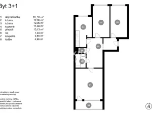 Prodej bytu 3+1, Praha - Modřany, Levského, 73 m2
