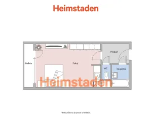 Pronájem bytu 1+kk, Karviná - Mizerov, Studentská, 27 m2