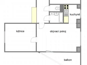 Prodej bytu 3+1, Praha - Nusle, K podjezdu, 60 m2