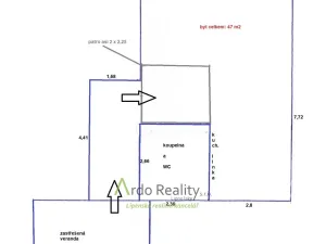Pronájem bytu 1+kk, Loučovice, 47 m2