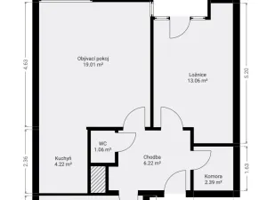 Prodej bytu 2+kk, Kladno, Generála Selnera, 55 m2