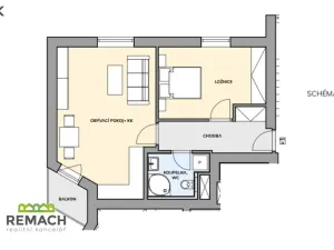 Pronájem bytu 2+kk, Náchod, Bartoňova, 65 m2