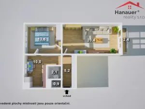 Prodej bytu 2+1, Ústí nad Labem - Bukov, Dukelských hrdinů, 52 m2