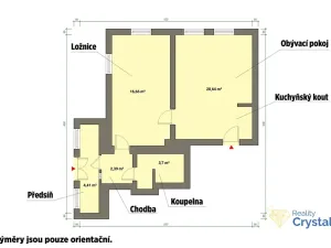 Pronájem bytu 2+kk, Mariánské Lázně, Karlovarská, 47 m2